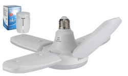 E27 LED Garage Light Bulb Deformable Ceiling Fixture Lights Shop Workshop Lamp