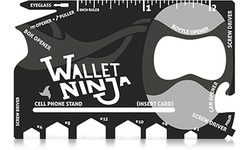 Wallet Ninja 18 Tools in 1 Credit Card Size Multi-Size