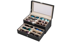  Eyeglasses Storage and Sunglass Glasses Display Drawer Lockable Case Organizer