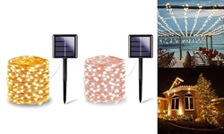 200 LED Solar String Lights Outdoor Waterproof Wire Fairy Christmas Lights
