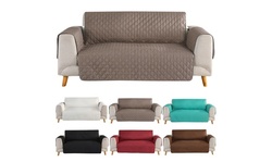 1/2/3 Seat Quilted Microfiber Sofa Couch Cover Pad Chair Throw Pet Dog Kids Mat