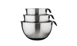 Culinary Edge 3 Piece 18/10 Stainless Steel Mixing Bowl Set