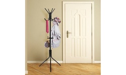 Metal Coat Rack Organizer Stand for Hats, Jackets, Handbags, and Accessories
