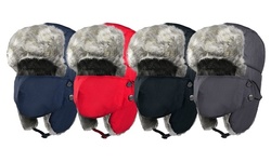 Winter Russian Trooper Hat Bomber Snow Ski Waterproof Ear Flaps Cap