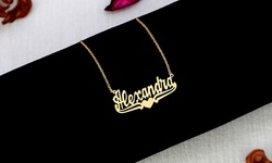 Custom Name Necklace with Lower Tails and Heart (Up to 93% Off)