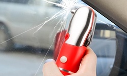 Roadside Emergency Safety Tool with Hammer, Flashlight, and Multi-Tool