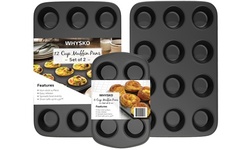 Non-Stick Muffin Pan, Set of 2, Heavy Duty & Easy Release Cupcake Baking Pan