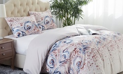 Super Soft Beauty Pattern Printed 3 Piece Duvet Cover Set King/Queen Size