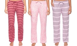 Women's Waffle Knit Thermal Sleep Pants