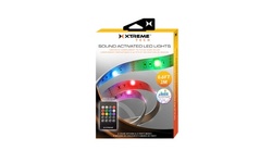Xtreme Cables Sound-Activated LED Light Strip & Remote Control (1, 2- or 4-Pack)