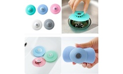 4 Pack Silicone Drain Cover Pop-up Sink Drainer Strainer Water Stopper Plug