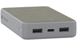 Mophie 15,000mAh Portable Battery Charger Dual Port Power Bank - Grey