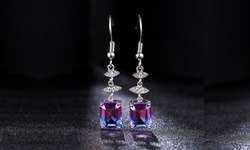 5ct. Bi-Color Tourmaline Drop Earrings By Peermont Jewelry