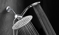 Razor Slimline 3-way 8" Mega-Rainfall and Handheld Shower Combo