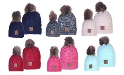 CC Chic Mom and Baby Pom Pom Beanie