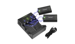 Insten For Microsoft Xbox One Controller Charging Dock Station with 2X Battery