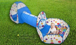 iMounTEK 3-In-1 Kids' Play Tent, Crawl Tunnel, and Ball Pit with Storage Bag