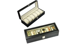 6/10/12/20/24 Slots Watch Box Display Case Organizer Jewelry Storage