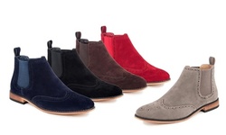 Gino Vitale Men's Wing Tip Chelsea Boots