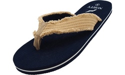 Norty - Men's Lightweight Thong Flip Flop Sandal for Everyday, Beach or Pool