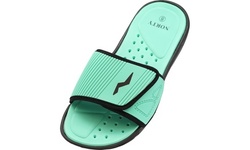 NORTY - Mens Drainage Slide Sandals - Quick Drying Shoe for Beach, Pool, Shower