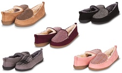 Floopi Women's Moccasin Cozy Indoor and Outdoor Slippers