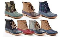 Henry Ferrera Women's Assorted Waterproof Lace Duck Boots
