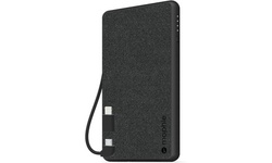 Mophie 4,000mAh Portable Battery Charger w/ Built in iPhone iPad Cable - Black