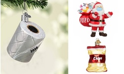 Christmas 2020 Toilet Paper Resin Ornaments for Christmas Tree 