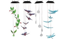 LED Solar Hummingbird Wind Chime Waterproof Wind Chimes