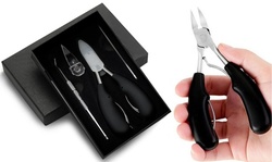5 Piece Stainless Steel Toenail Cutter/Trimmer for Thick and Ingrown Toenails