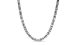 Simply Steel Men's 24" Double Curb Chain in Stainless Steel