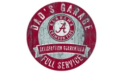 Fan Creations 12" NCAA Distressed Dad's Garage Sign 