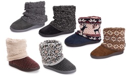 Muk Luks Women's Raquel Ankle Bootie Slippers (up to size 11-12)