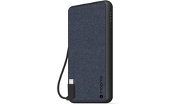 Mophie 6,040mAh Portable Battery w/ Built in iPhone iPad Lightning Cable - Blue