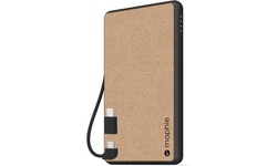 Mophie 4,000mAh Portable Battery Charger w/Built in iPhone iPad Cable - Khaki
