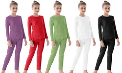 WuhouPro Girls Ultra Soft Microfiber Fleece Thermal Underwear Sets