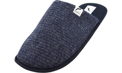 Norty - Men's Slip-On Indoor Outdoor Scuff Slippers - Ribbed Knit