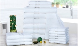 100% Cotton Zero-Twist Towel Set (18-Piece)
