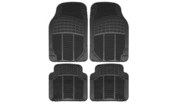 OxGord Universal Fit Weatherproof Heavy Duty Rubber Car Floor Mats