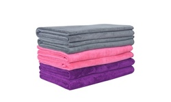 Multi Colors Bath Towel Set 6-Pieces