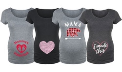Bloom Maternity: Women's Cute Valentine's Day T-Shirt