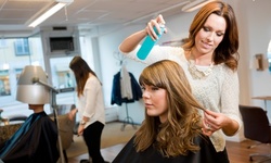 Haircut, Blow-Dry, and Olaplex Treatment, Partial Highlights, or Full Highlights at Glow and Go (Up to 60% Off)