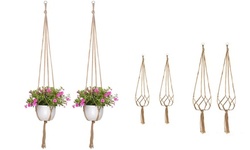 2pcs s Plant Hanger Basket Hanging Rope Planter Basket Pot Holder Flower Garden