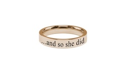 Comfort Fit Stackable Inspirational Band by Pink Box