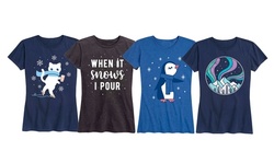 Instant Message: Women and Women's Plus Size Winter Fun T-Shirt