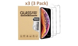 3-Pack For iPhone 11 Pro 6s 7 8 Plus X Xs Max XR Tempered GLASS Screen Protector