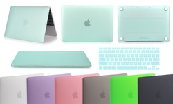 Macbook Air & Pro Matte Finishing Case with Keyboard Protector (2008-2018)