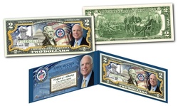 JOHN McCAIN True American Hero OFFICIAL Genuine Legal Tender Two-Dollar Bill