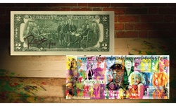 PLAYBOY Hugh Hefner Genuine Two-Dollar U.S. Bill SIGNED by RENCY - Limited to 91